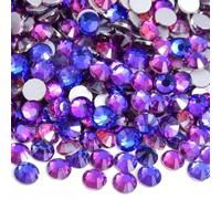 Glass Rhinestones No-Iron Glass Rhinestones, Nail Art Decorations, Various Shades of Purple(Purple Velvet,SS16-1440)