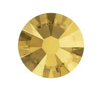 Glass Rhinestones Non Hotfix Flatback Glass Rhinestones Sunshine Gold for Nail Art and Garment Mixed Sizes(14facets,SS16 1440pcs)