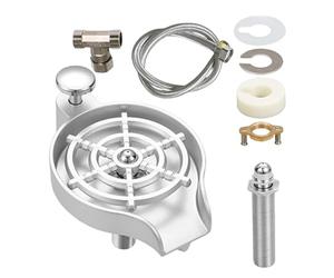 Glass Rinser for Kitchen Sink - Automatic Cup Dishwasher, Quick Cleaning | Stainless Steel Cup Rinser - For Home, Restaurant, Apartment, Business, Bar Sink (580 g)