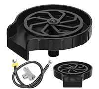 Glass Rinser with Hose Stainless Steel Tee, Sink Pitcher Glass Washer Bottle Rinser Multi-Angle Spray Hole Cup Cleaner for Sink Bar Restaurant and Home