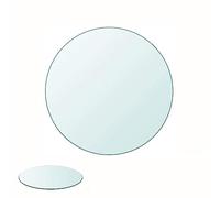 Glass Round Tempered Table Top(14-40 Inch)Inch Round Glass Table Top Glass Tabletop Round Glass Table Top Tempered Glass Table Top With Rounded Edge Transparent Bevel Dining Table Pads ( Size : CLEAR-
