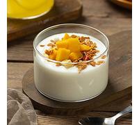 Glass Salad Bowl,URMAGIC 190ml Straight Sided Dessert Cups,Clear Serving Bowl,Round Mixing Bowl,Glass Bowls,Reusable Appetizer Cups,Drinking Glasses,Juice Cup,Beverage Glasses
