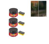 Glass Scratch Remover Kit, Automobile Glass Polishing Wax with Sponge, Windscreen Scratch Remover, Polishing Wax to Remove Scratches from Car Windshield & Home Glass (3PC)
