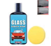 Glass Scratch Remover Kit,Window Scratch Repair with Sponge,Auto Glass Polishing Liquid,Gla/ss Repair Solution,Removes Scratches from Car Windshield & Home Gla/ss,Car Window Screen Cleaner Kit,120ml