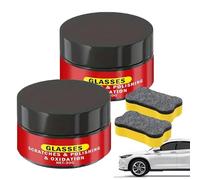 Glass Scratch Remover Kit,Windscreen Scratch Rrmover,Polishing Powder to Remove Scratches from Car Windshield & Home Glass, DIY Repair for Windows, Mirrors, Aquarium (2Set)