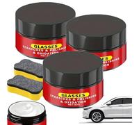 Glass Scratch Remover Kit,Windscreen Scratch Rrmover,Polishing Powder to Remove Scratches from Car Windshield & Home Glass,DIY Repair for Windows,Mirrors,Aquarium (3Set)