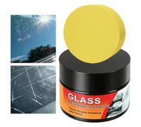 Glass Scratch Repair - 50g with Sponge Polishing Cleaning Wax | Car Windshield Glass Scratch Remover - for SUV RV Sedan Van Automotive Vehicle Road Trip Home Apartment