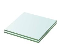 Glass Shelf 2pcs Clear Tempered 20x15cm 8mm Thick Wall Display 15kg Capacity Set