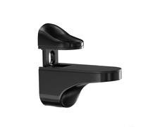 Glass Shelf Bracket,Adjustable Glass Shelf Bracket,Zinc Alloy Wall Mount Glass Shelf Support for 3-20 mm Thickness Shelf(black)