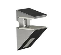Glass Shelf Brackets Adjustable Clamp Fixture for Secure Wall Shelving in Kitchen Office Exhibition Room Space Saving Solution