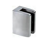 Glass Shelf CLAMP Support- Stainless Steel AISI 316 - Rectangular Shape 55x70, Flat Head - 17,52 mm