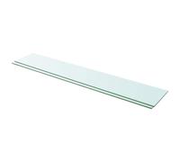 vidaXL Glass Shelf Panel – Clear 110 x 20 cm – 2 pcs