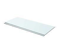 Glass Shelf Clear Tempered 8mm 70x30cm 2pcs Wall-Mounted Display Shelves 15kg UK