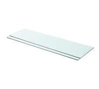 Glass Shelf Clear Tempered 90x25cm 8mm 2pcs Heavy-Duty 15kg Display for display