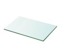 Glass Shelf Clear Tempered Glass 30x20cm 8mm Thick 15kg Load Pair Display