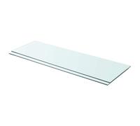 Glass Shelf Clear Tempered Glass 90x30cm 8mm Thick 15kg Load 2pcs Wall Displays