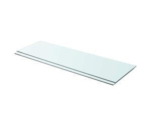 Glass Shelf Clear Tempered Glass 90x30cm 8mm Thick 15kg Load 2pcs Wall Displays