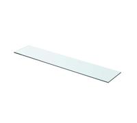 Glass Shelf Panel Clear Tempered Glass 70x15cm 8mm 15kg Load Capacity Single 1pc