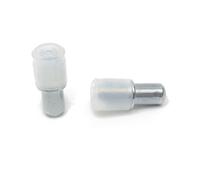 Glass Shelf Supports Plug In Steel Pegs Pins 5 Mm Hole Pack Of 12
