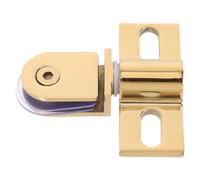 Glass Shower Door Two Way Opening Heavy Duty Pivot Hinges, Stainless Steel | Top and Bottom Clamp Design, Golden Finish, Easy Access and Sealing for Shower Glass Doors