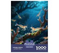 Glass Shrimp 1000 Puzzles Adults Puzzle Adults Puzzle Gifts Birthday Animal Home Decoration Decompression 70x50cm/1000pcs