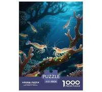 Glass Shrimp 1000 Puzzles Adults Puzzle Kids Age Gifts Puzzle Game Animal Home Decoration Decompression 38x26cm/1000pcs