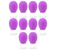 Glass Silicone Cupping Cups Massage Vacuum Suction Cupping Cups 10Pcs Glass Cupping Set For Body Face Leg Arm Back