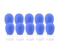 Glass Silicone Cupping Cups Massage Vacuum Suction Cups 10Pcs Glass Set for Body Face Leg Arm Back Vacuum Set