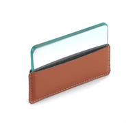 Glass Slicker for Leathercraft with Leather Handle, 0.8cm Thick Burnishing Tool for Smoothing, Polishing and Removing Wrinkles on Leather es, for Beginners(1pcs)