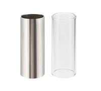 Glass Slide and Stainless Steel Slide Guitar Accessories for Playing Guitar, Banjo, Bass, Medium or Other Stringed Instrument