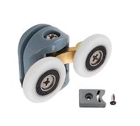 Glass Sliding Door Pulley Adjustable Upper Bottom Rollers Pulleys Runner for Shower Cabin Room Bathroom Sliding Door Runner for Inside House