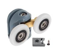 Glass Sliding Door Pulley Adjustable Upper Bottom Rollers Pulleys Runner for Shower Cabin Room Bathroom Sliding Door Runner for Inside House