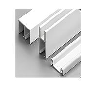 Glass Sliding Door Triple-Link Aluminum Track with Silent Glide Design Slide Rail Kit for Display Cabinets, Bookcases & Wardrobes(Aluminum Alloy,80cmx8mm)