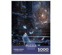 Glass Slipper Enchanted Castle 1000 Piece Jigsaw Puzzle Puzzle Game for Family Jigsaw Puzzle for Adults Relaxing Stress Relief Home Decor 38x26cm/1000pcs
