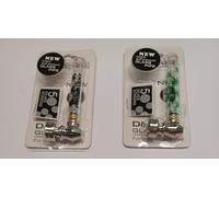 Glass Smoking Pipe with Screens, 2-Piece Set, Assorted Colours