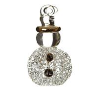 Glass Snowman Christmas Tree Decoration (5cm)