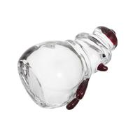 Glass Snowman Figurine Handcrafted 2.95 Inch Christmas Decor for Collectors