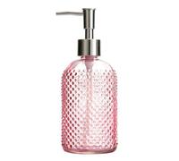 Glass Soap Dispenser 400ml Bathroom Kitchen Essential with Long Pumps NonSlip Bottom Liquid Soap Dispenser for Kitchen and Bathroom