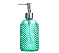 Glass Soap Dispenser 400ml Bathroom Kitchen Essential with Long Pumps NonSlip Bottom Liquid Soap Dispenser for Kitchen and Bathroom