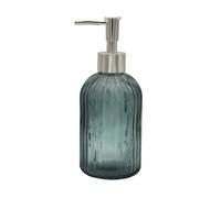 Glass Soap Dispenser Bathroom Countertop Shampoo and Conditioner Dispenser Washing Up Liquid Hand Soap Pump Bottle Dispenser Kitchen(1, Grey)