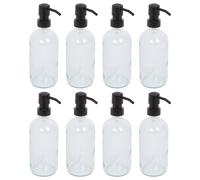 Glass Soap Dispensers - 500ml - Pack of 8 Harbour Housewares Clear One Size