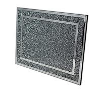 Glass Sparkle Ornament Bling Crushed Diamond Gift | Large Work top Saver Heat Resistant Glass Chopping Board 30 * 40 cms |Handmade Craft | Crushed Diamond Display | Gift Present Home Decor