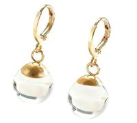 Glass Sphere Earrings Bubble Pendant Minimalist Comfortable Versatile Fashion Piece Women Earrings