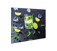 Glass splashback 60 cm x 52 cm | Toughened safety glass kitchen wall splash-back guard | 10886 | by semUp