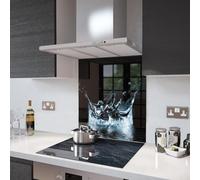 Glass Splashbacks Lake Splash - Made By Premier Range in 100cm Wide x 80cm High