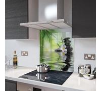 Glass Splashbacks Relaxing Spa Scene - By Premier Range in 80cm Wide x 70cm High