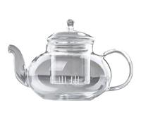 Glass Steaming Teapot 600ml High Borosilicate Heat Resistant Tea Pot