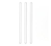 Glass Stirrer Sticks, 10pcs Borosilicate Glass Stirring Rods, Multiple Sizes, Lab Stirrer for Acids Alkali Water(5x250mm)