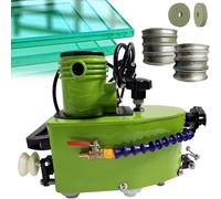 Glass & Stone Edging Machine with 8 Diamond & 2 Polishing Wheels, 800W Powerful & Portable Tool for Straight, Round, and Bevel Edges, Perfect for DIY Projects