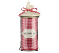 Glass Storage Jar 1650ml, Clear Glass Canister with Airtight Ceramic Lid, Ideal for Tea, Coffee, Sugar Premier Housewares Clear One Size